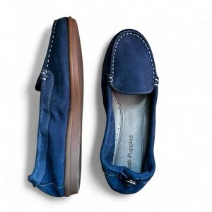 Hush Puppies Blue Flats Comfortable Stylish Loafers